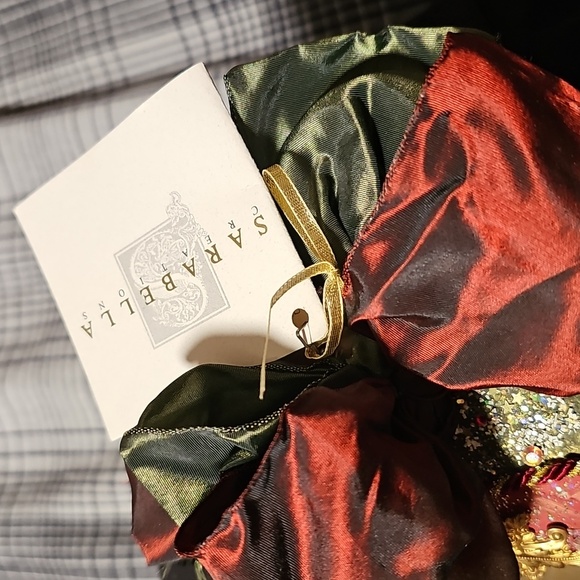 Vtg Jesica Sarabella 2001 Christmas Signed Ornament with Red Bow NWT - Picture 2 of 8